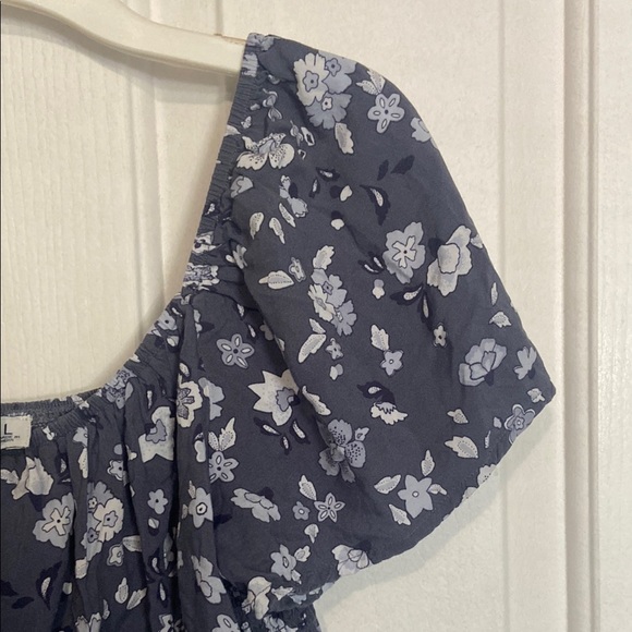 Hollister Multicolored Off The Shoulder Puff Sleeve Blouse - Picture 5 of 5